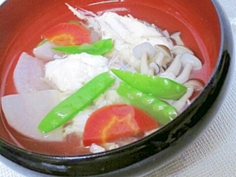 素人ならでは♪　身が一杯「鯛のアラ汁」